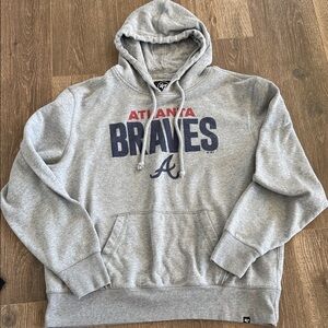 47 Gray Atlanta Braves Pullover Hoodie